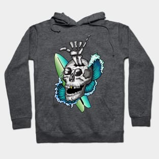 Surfs Up Skull Hoodie